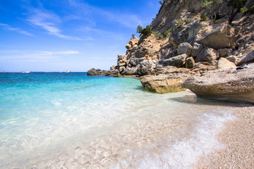Cala Mariolu beach on the Sardinia island, Italy