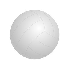Ball for playing volleyball. Vector illustration. Isolated on white background