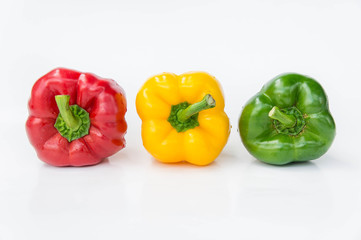 sweet pepper isolated  in white background , rew vagetable
