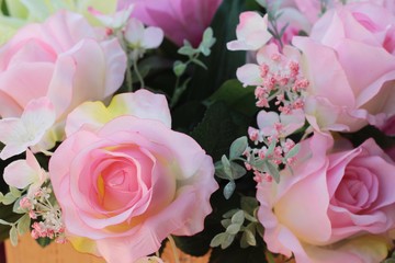 Beautiful artificial flowers