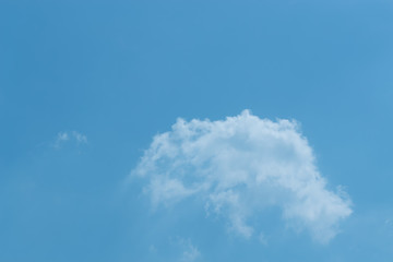 Air clouds in the blue sky.