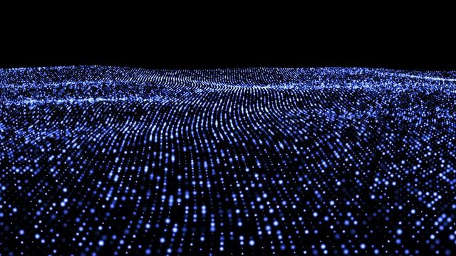Abstract digital landscape. Seamless loop