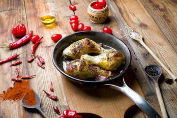 Smażone udka z kurczaka © Patryk Michalski