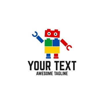 robot icon vector logo element