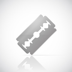 Razor blade. Realistic vector illustration.
