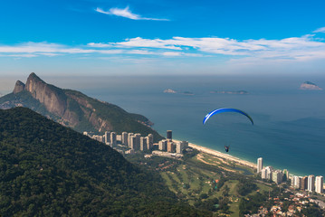 Paragliding in Rio de Janeiro Above Beautiful Coast of the City