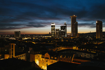 Naklejka premium Frankfurt Skyline