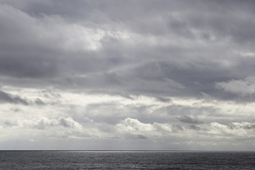 Clouds over the water