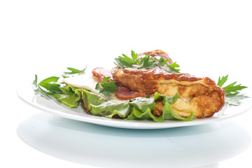 scrambled eggs with fresh herbs