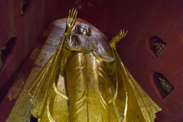 Buddha figure, Ananda Temple, Bagan, Myanmar
