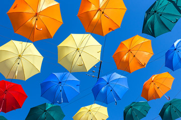  Multicolored umbrellas