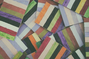 Multicolored striped wood background