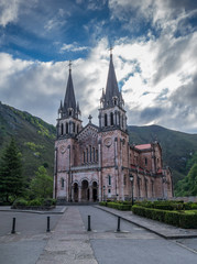 Fototapeta na wymiar Covadonga parish in Picos de Europa mountains