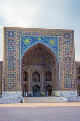 Fototapeta na wymiar Tilya Kori madrasah, Registan, Samarkand