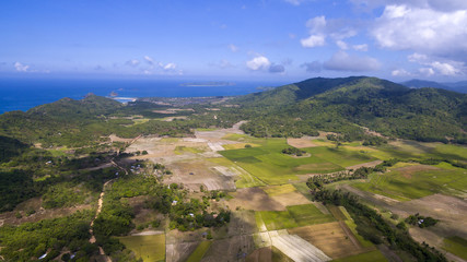 Fototapeta premium Photos landscape of the Philippine Islands aerial view 