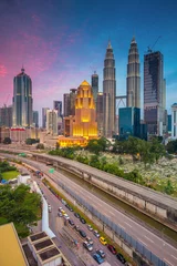 Foto op Plexiglas Kuala Lumpur. Cityscape image of Kuala Lumpur, Malaysia during twilight blue hour. © rudi1976
