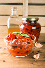 Italian dish - sundried tomato with oil and spice