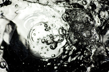 Abstract bubbles and water