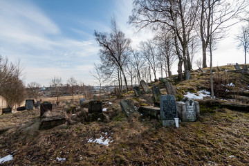 Old cemetary in autumn