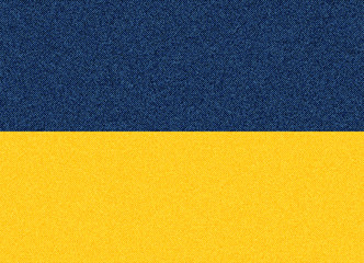 Flag of Ukraine denim textile illustration