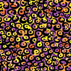 Seamless textile doodle pattern grunge texture