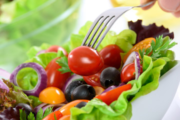 Healthy meal - mixed vegetable salad