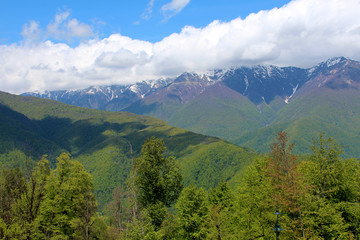 Moutains landscape in Sochi