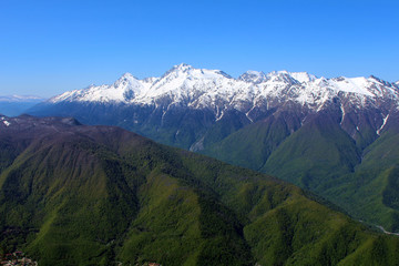 Fototapeta premium Moutains landscape in Sochi