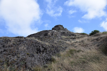 Basalt columns at Pico de Ana Ferreira, Porto Santo Island, Madeira, Portugal
