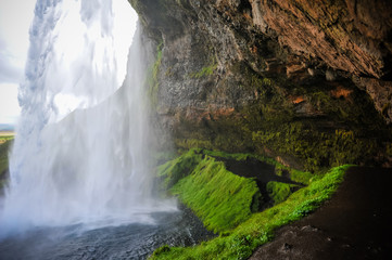 Fototapeta na wymiar iceland waterfall