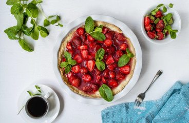 American strawberry pie