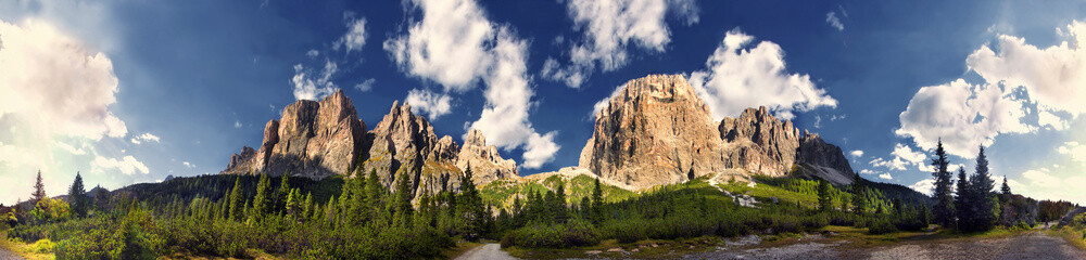 Pordoi Massiv Panorama 360°, Pordoi, Grödnertal, Südtirol, Italien