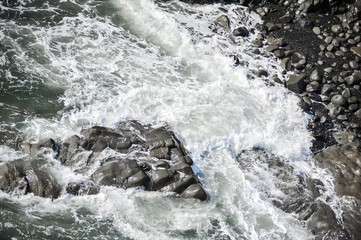 beautiful seascape of iceland