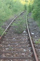 Fototapeta premium Eisenbahn stillgelegt