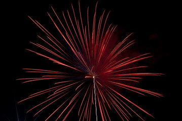 Obraz premium Fireworks light up the sky with dazzling display