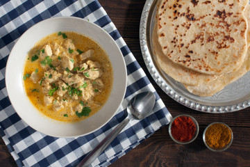 gujarati chicken with naan