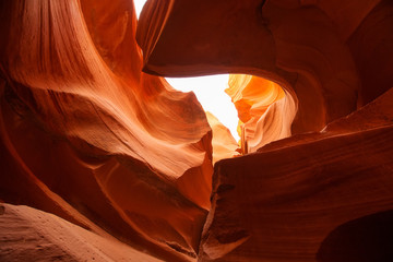 Real images of the lower Antelope canyon in Arizona, USA