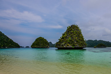Obraz premium Indonesia superb sunset in Papua