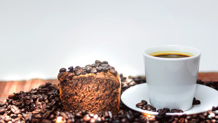 Brazilian cake and coffee