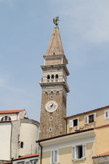 Kirchturm in Piran 