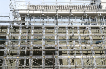 建物　ビル新築工事現場イメージ