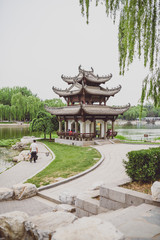 Pavilion in Taoranting Park  in Beijing, China