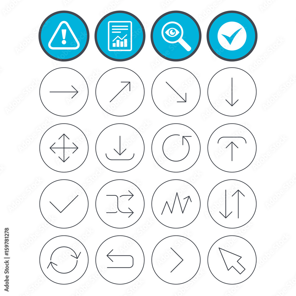 Poster arrow download, refresh and fullscreen symbols.