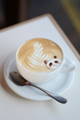 Panda latte art