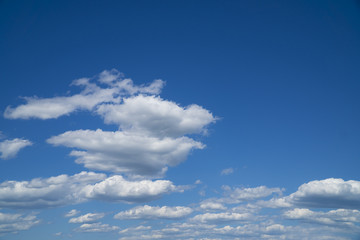 背景素材　青空と雲