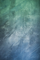 Abstract blue green painting background