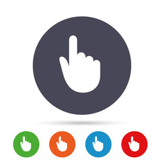 Hand cursor sign icon. Hand pointer symbol.