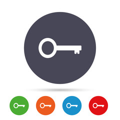 Key sign icon. Unlock tool symbol.