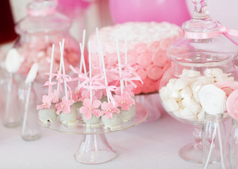 Dessert table for a party.