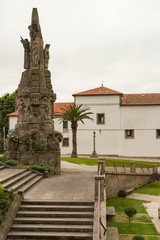 Fototapeta na wymiar Monument of Saint Francis of Assisi in Santiago, Spain
